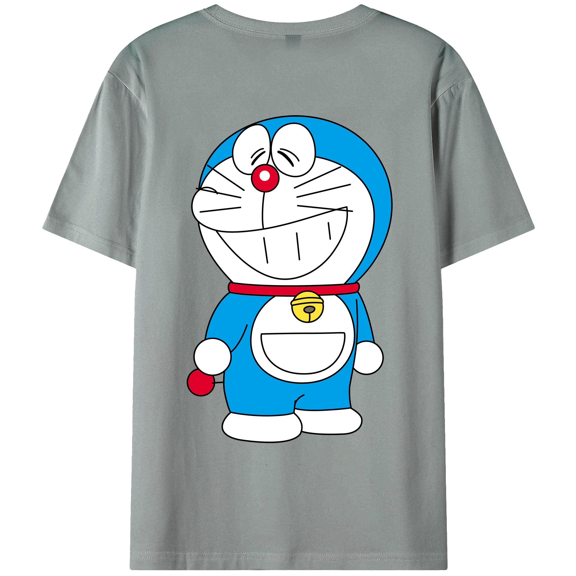 （画像用） ドラえもん Doraemon 綿100％ メンズ半袖Tシャツ（バックプリント） 通気性